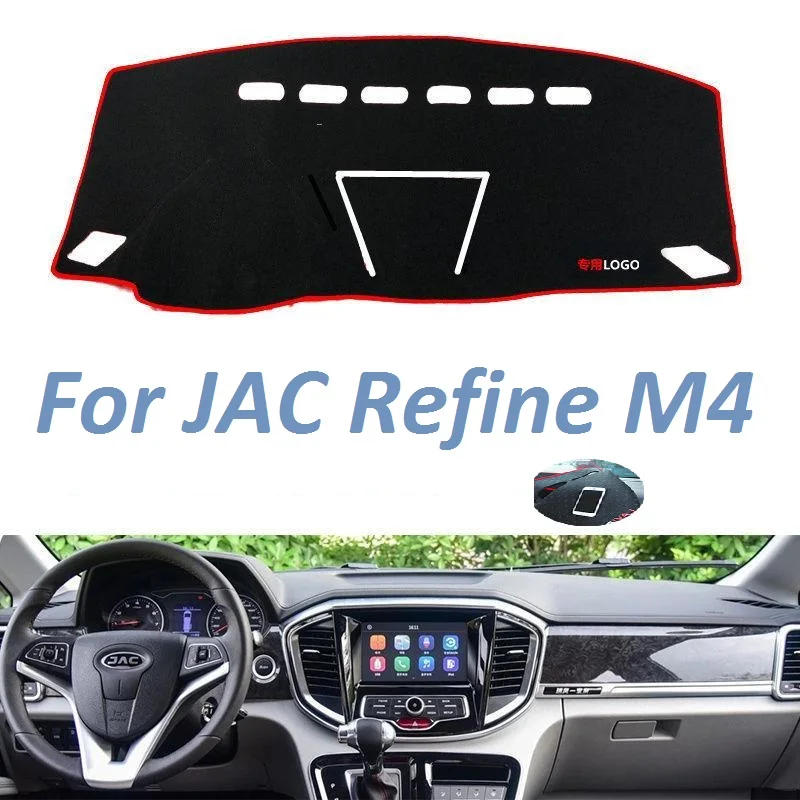 For JAC Refine M4 Left Right Hand Drive NonSlip Dashboard Cover Mat Instrument Carpet Car Accessories