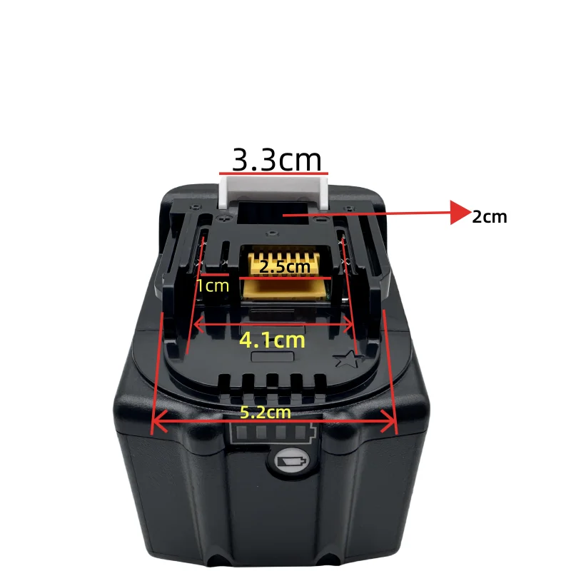 Imagem -05 - Bateria de Substituição Li-ion para Makita 18v 6000mah 18650 Ferramentas Elétricas Recarregáveis Led Lxt Bl1860b Bl1860 Bl1850