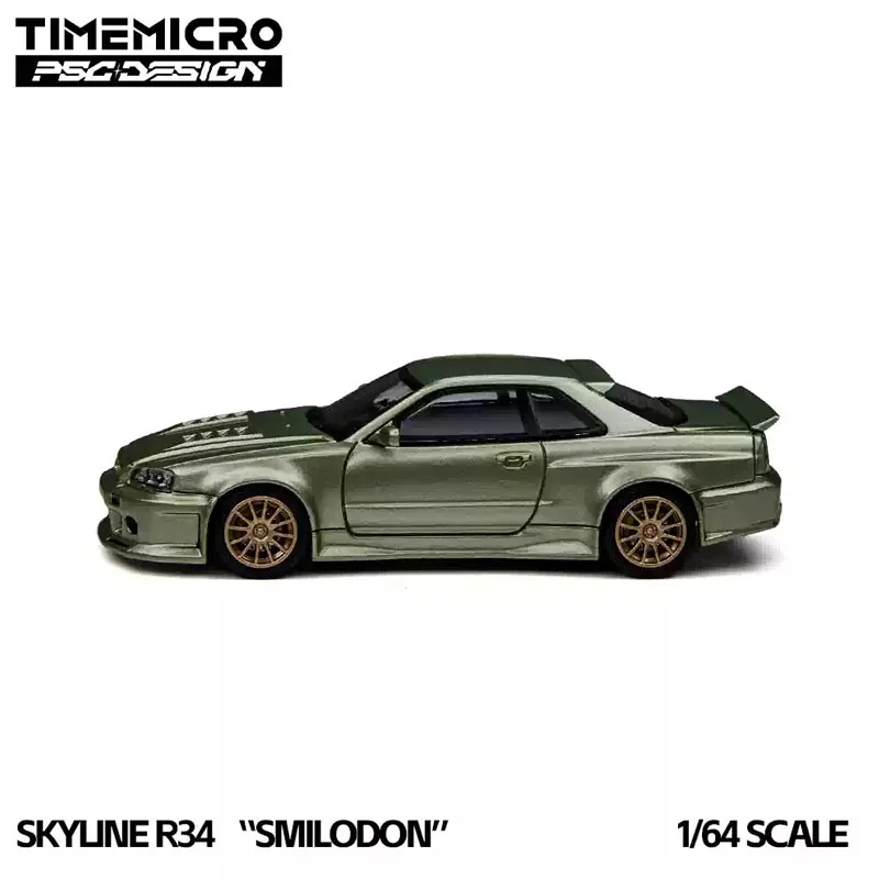 Pre-Sale Time Micro 1:64 Diecast Nissan Skyline Gt-R R34 Replica