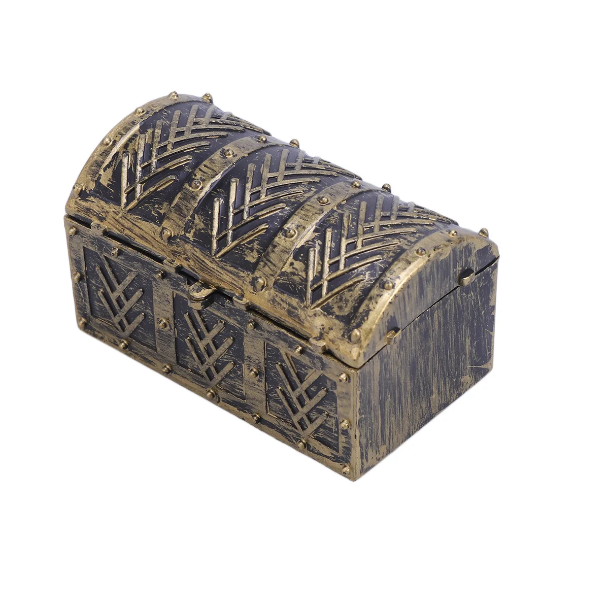

10Pcs Large Capacity Pirate Treasure Chest Rustic Keepsake Jewelry Box Kids Masquerade Dress Up Party Storage Treasure Chest