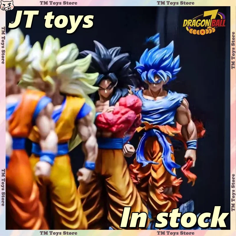 

JT Toys Kakarotto Dragon Ball Z Аниме Фигурки 35 СМ Super Saiyan Son Goku ‌ Коллекция статуй из ПВХ с двумя головками, модель игрушки в подарок на складе