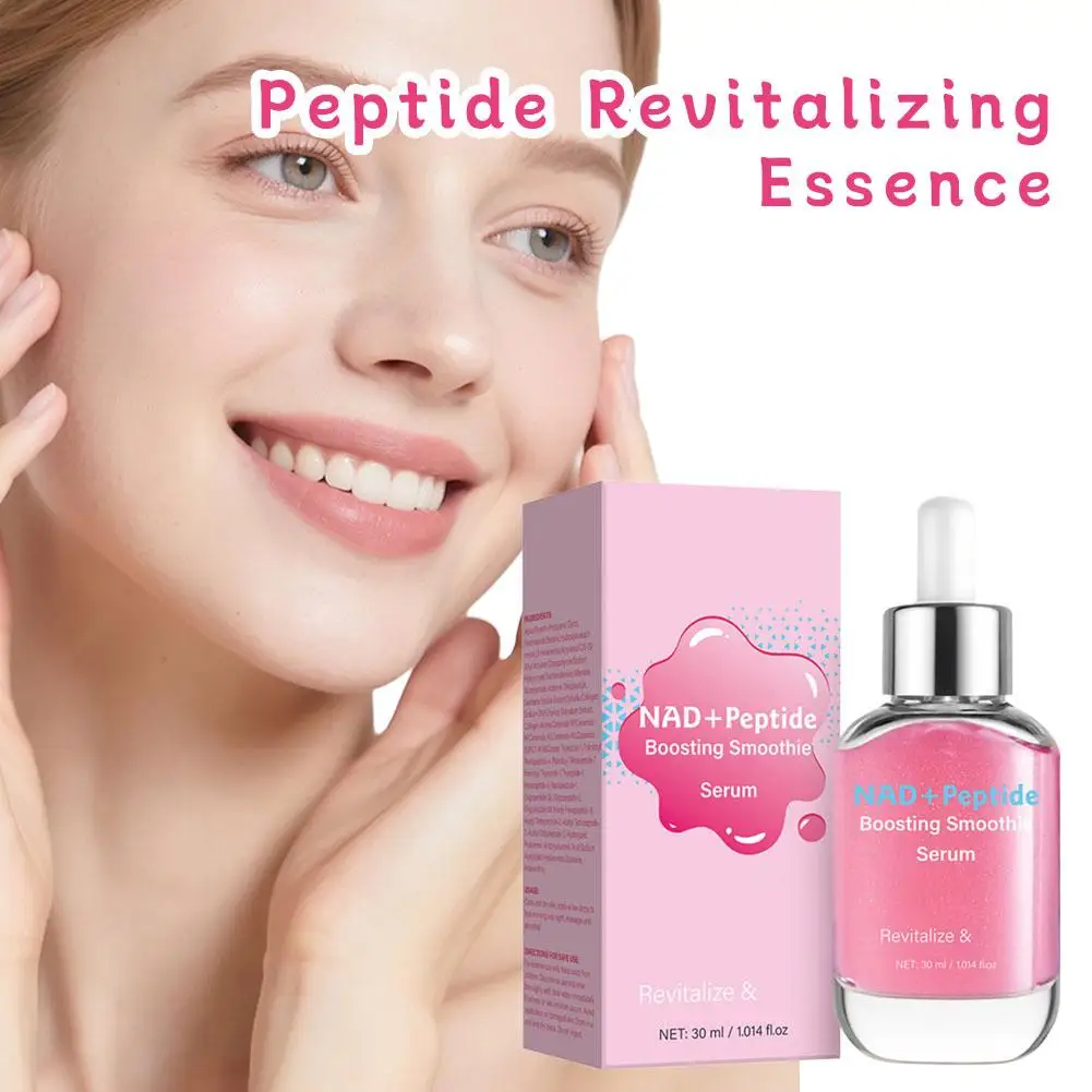 Original Korean Essence NAD+ Peptide Boosting Smooth Serum Revitalize Firming Repair Barriers Peach Whitening Facial Skin Care