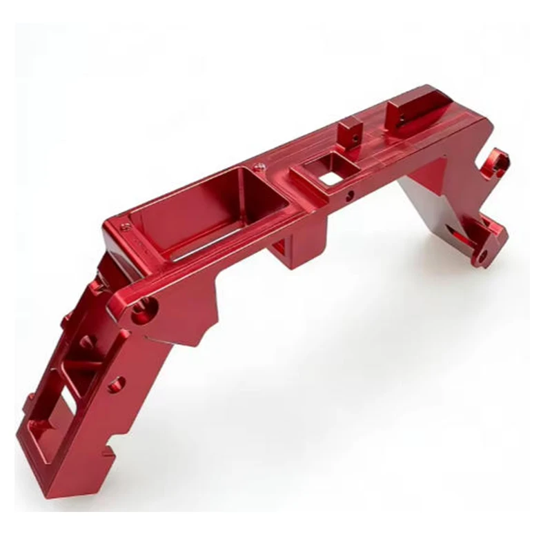 Rigid Anodized Red Structural Part CNC Aluminum Parts for   Industrial Equipment Chassis