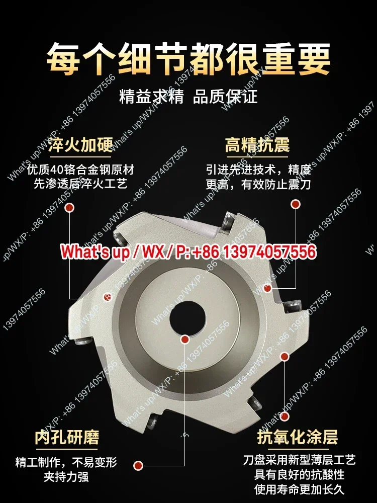 CNC milling cutter head machining center milling machine flat right angle 90 degrees BT40 flying cutter head 400R/300R