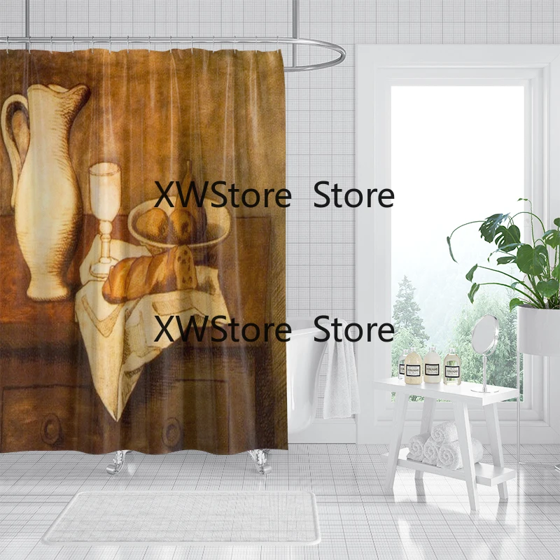 

Encounter An Artistic Rendezvous in Your Bathroom - Sketch Shower Curtain
