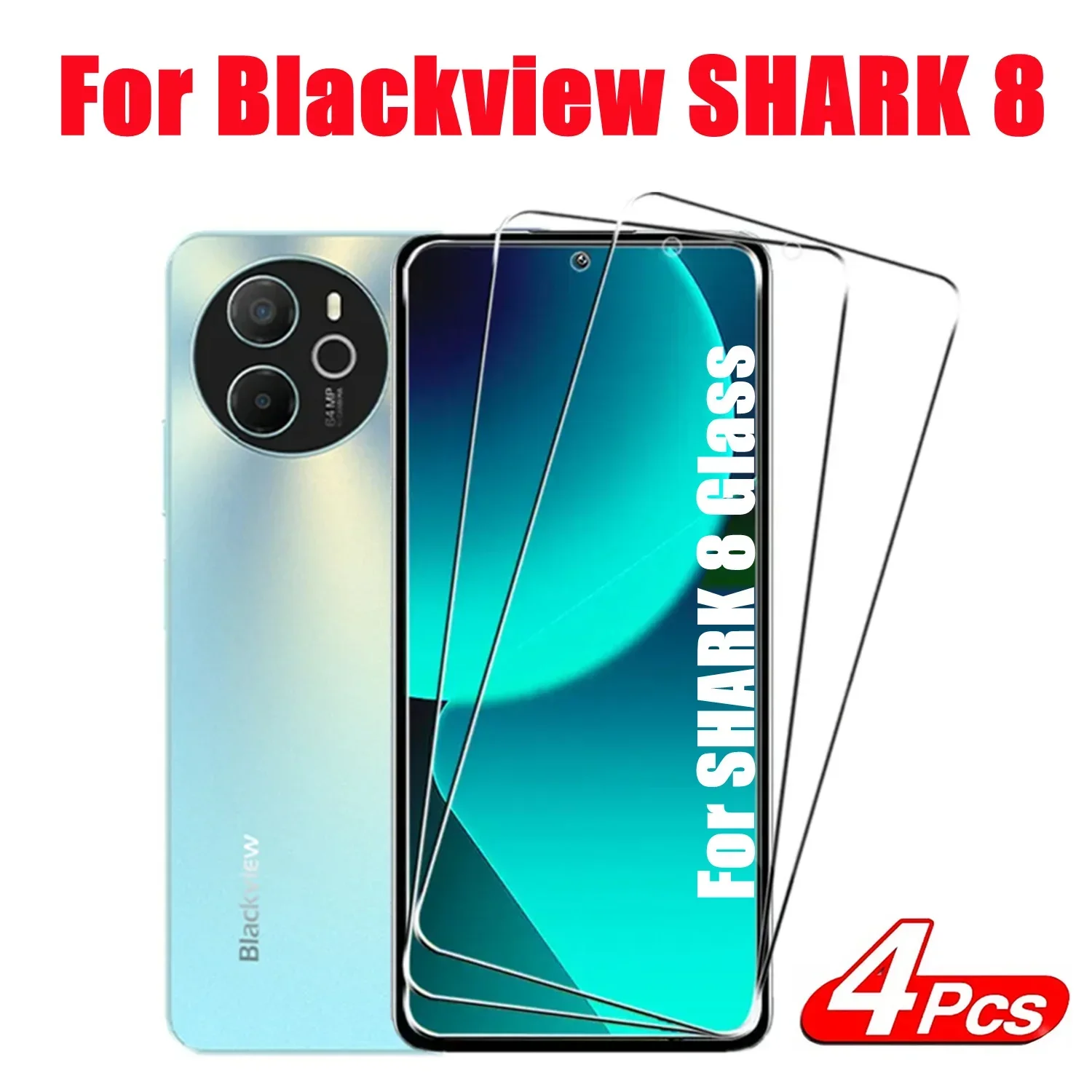 

2/4Pcs For Blackview SHARK 8 Screen Protector Glass Film For SHARK 8 Tempered Glass For Blackview SHARK 8 Tempered 9H Glass