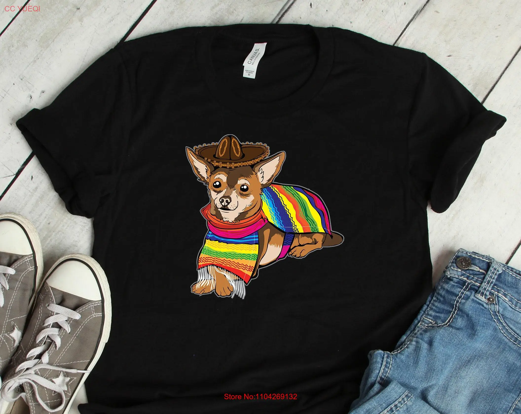 Футболка Chihuahua Mexican Latin Latino Chingona Mexico Hispanic Morena Chicano для женщин и детей с длинными или короткими рукавами