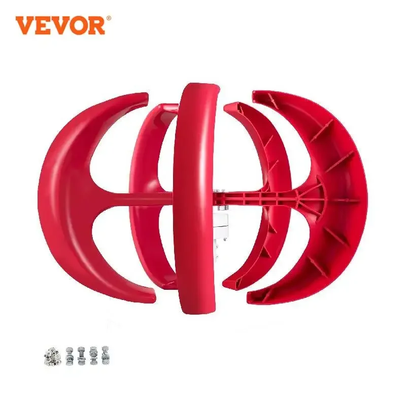 Vevor-gerador de Turbina Eólica de Eixo Vertical Gerador de Energia Alternativa Pequeno Moinho de Vento com Controlador 12v 100w 400w 600w Vawt