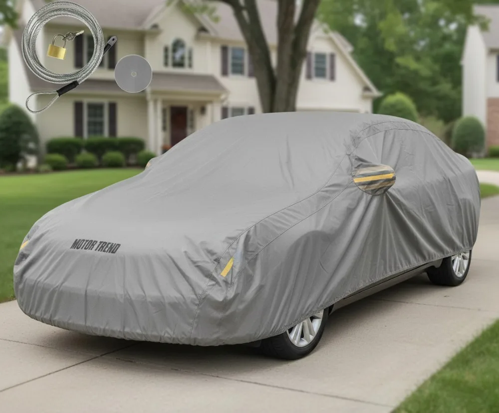 

Breathable Lightweight Car Cover, Water-Resistant Scratch-Proof Universal Fit for Cars SUVs Trucks All-Weather Protection