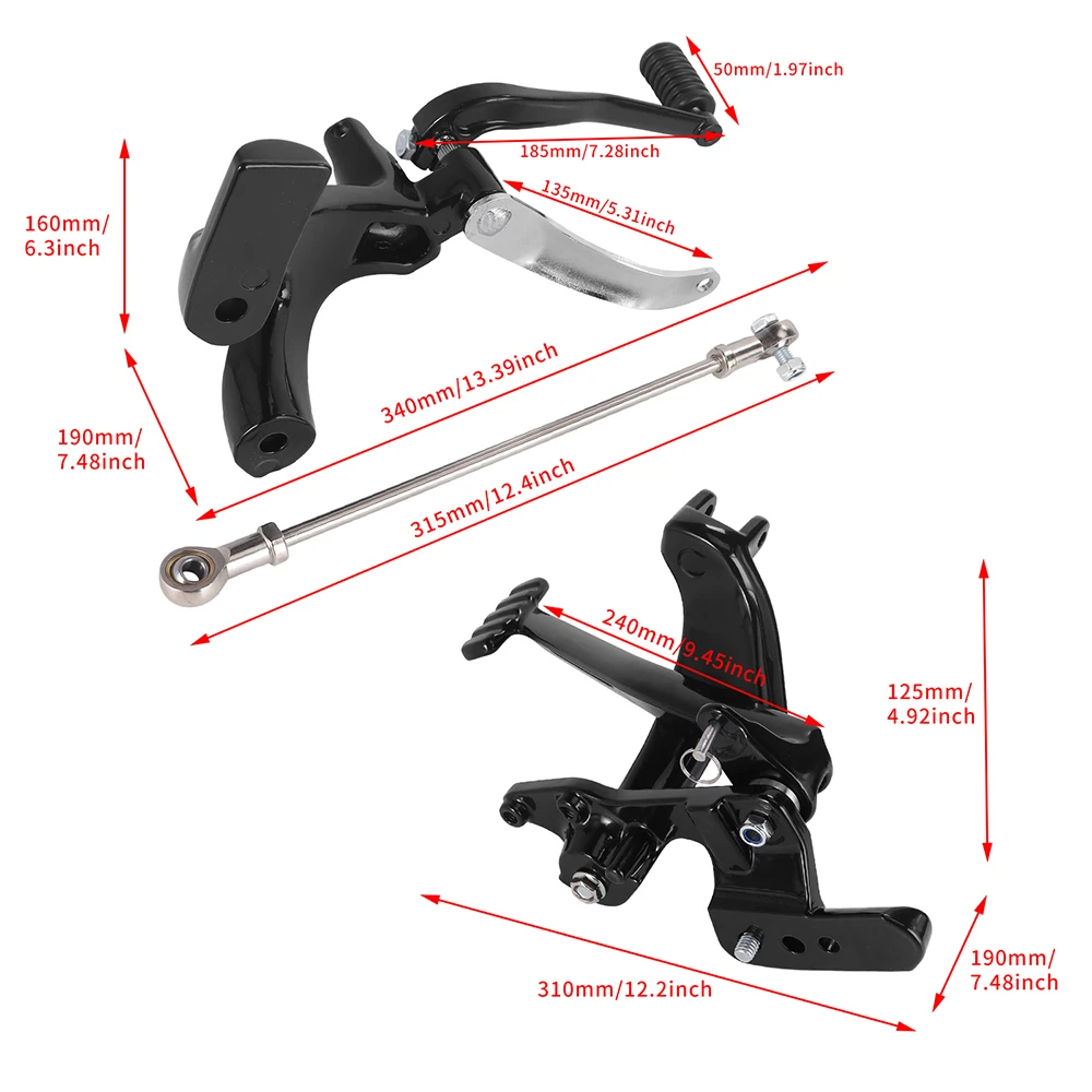Motorcycle Forward Controls Kits Footpegs Rest Aluminum For For Harley Softail Low Rider FXLR Street Bob FXBB 2018-2023 Standard