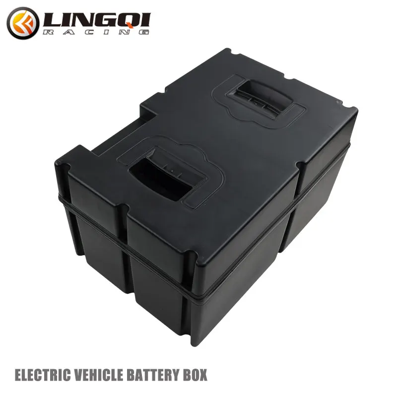 LINGQI Dirt Pit Bike Plastic Lithium Battery Case Replacement  48V 12A/18A Storage Empty Box Universal For Electric Motorcycle