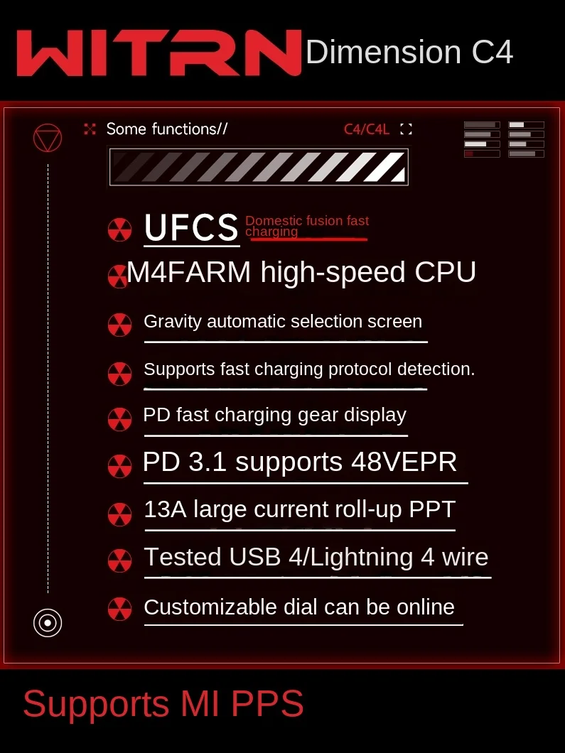 WITRN C4/C5 감지기, USB 전압 및 전류계 테스트, PD3.1 디코이 EPR 노화 활성화, 48V, 무료 배송