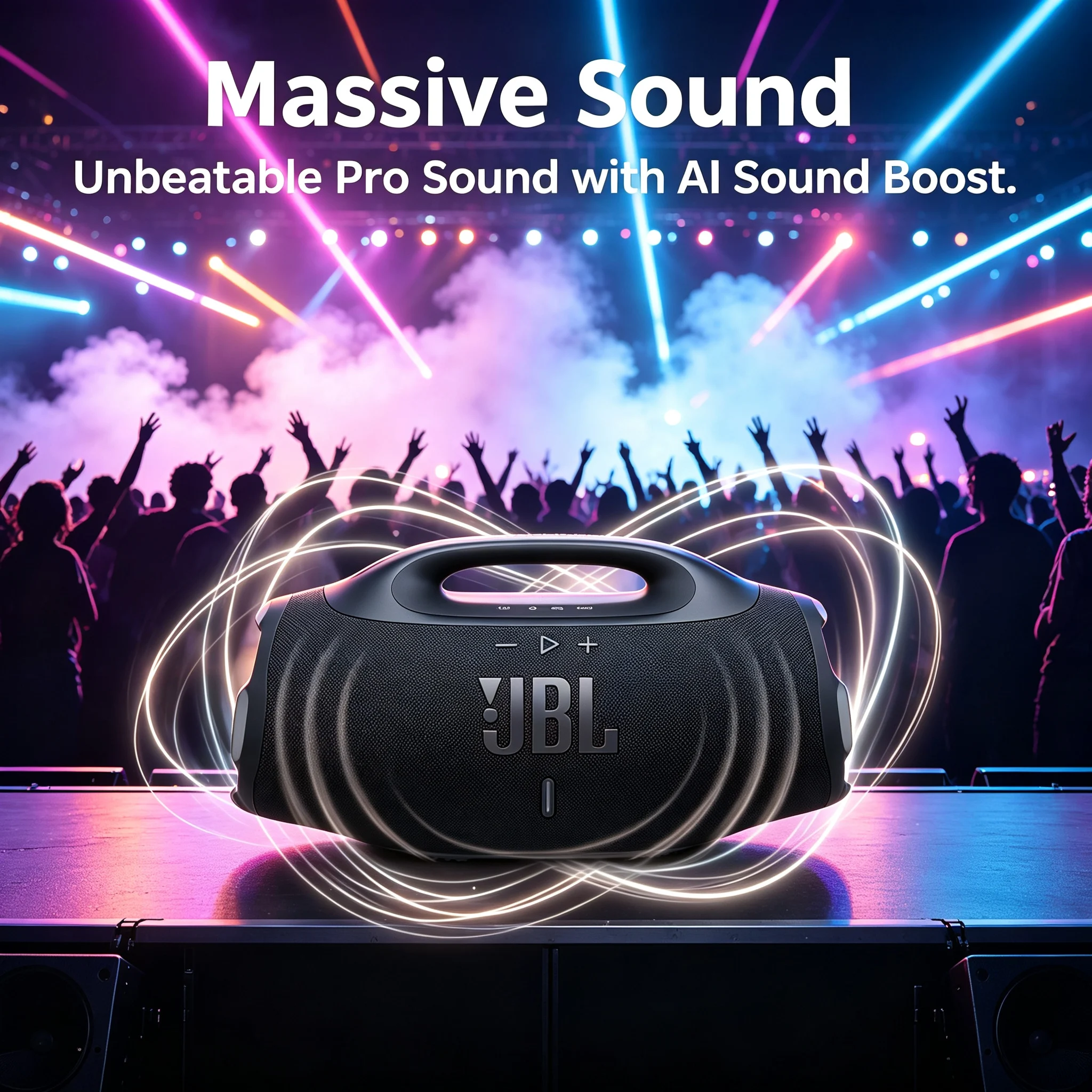 JBL BOOMBOX 4 Outdoor Party Bluetooth Speaker IP68 Waterproof Deep Bass Portable Wireless Audio for Camping Backyard Gathering