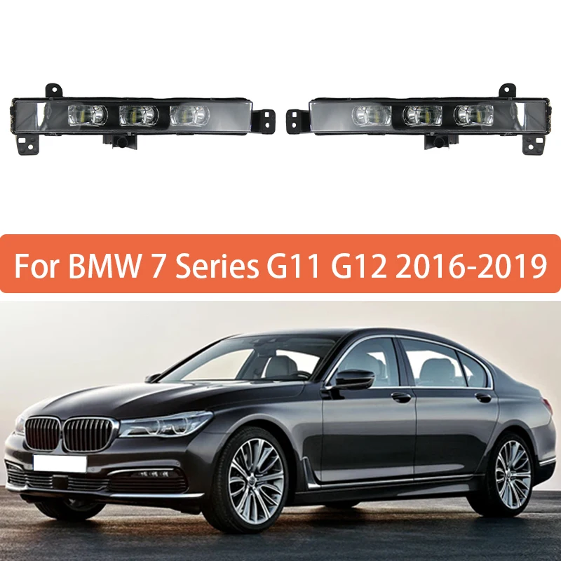 Daytime Running Light For BMW 7 Series G11 G12 2016 2017 2018 2019 Front Bumper Anti Fog Light 63177342953 63177342954