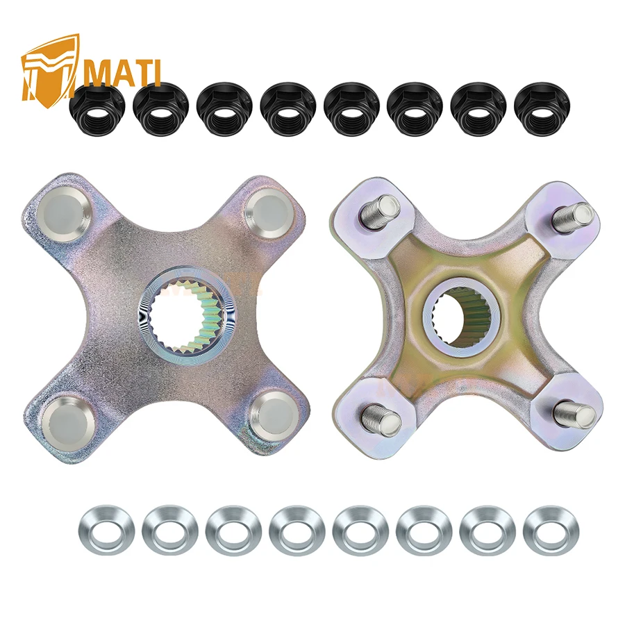 2PCS Rear Wheel Hubs & Flange Lug Nuts for Honda TRX250X TRX450R TRX450ER TRX400X TRX300X Sportrax TRX250EX TRX300EX TRX400EX