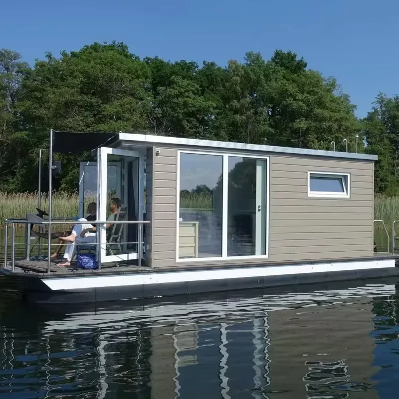 2025 Floating Pontoon House for Water Sports Group Fishing Entertainment Leisure Aluminum Outboard