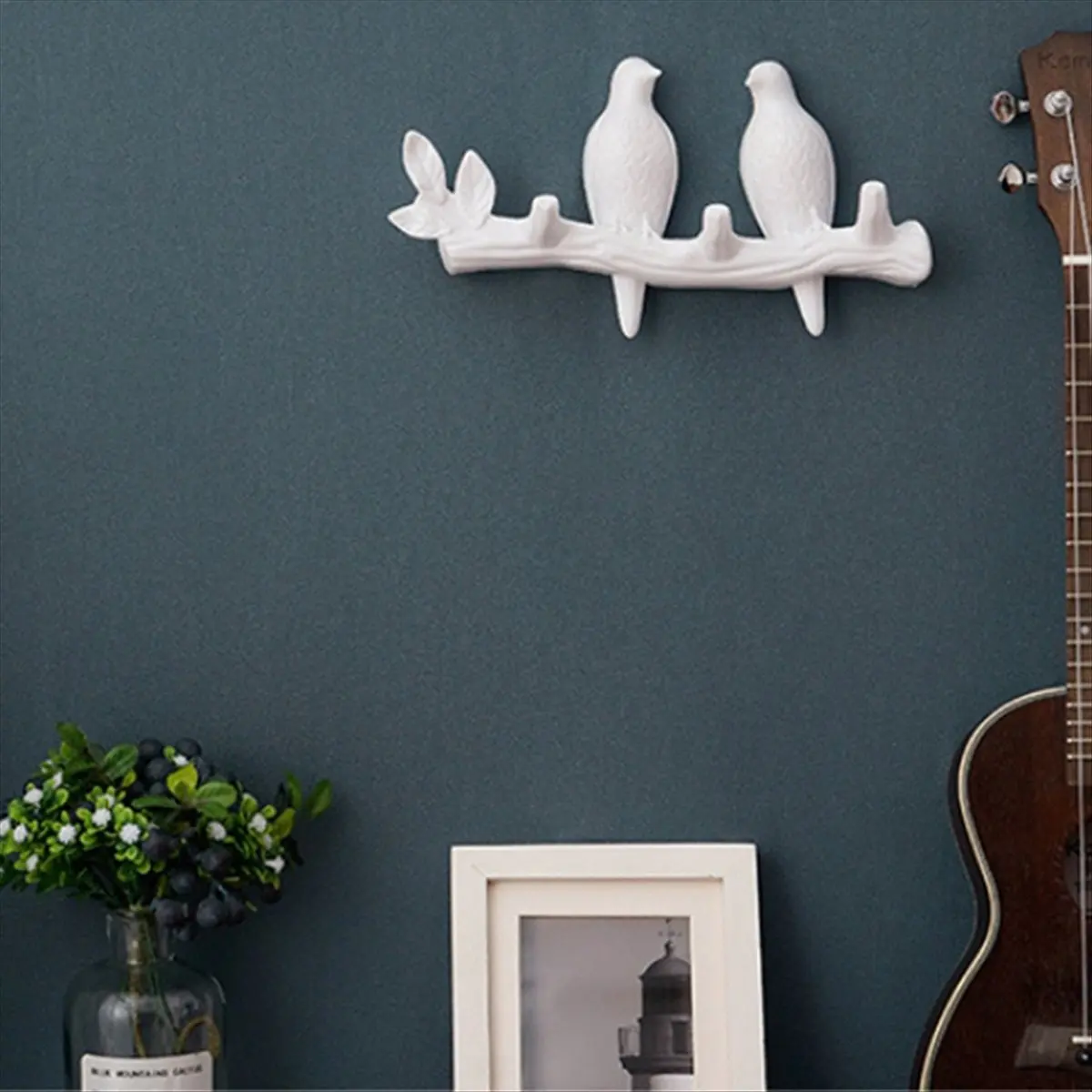 Bird Hanger for Wall Decorations Key Hanger Kitchen Coat Clothes Towel Hook Hat Handbag Holder Home A &LICG