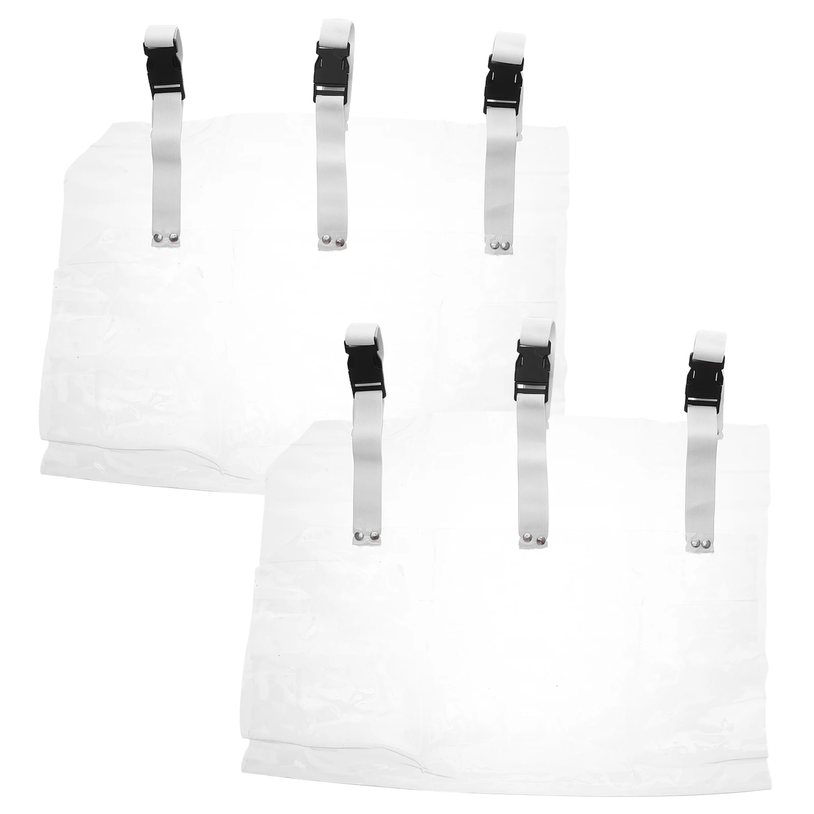 

2pcs Dental Chair Foot Cover Pad Washable Non-Slip Transparent Protector With Elastic Sturdy Clips Dental Recliner