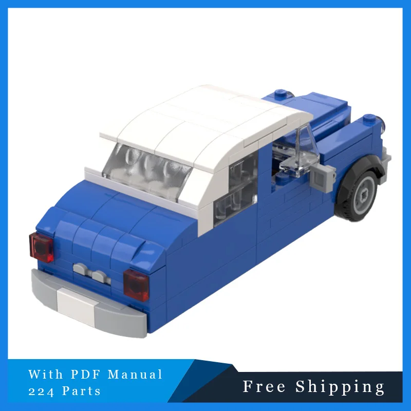 

224 шт. MOC синий крутой гоночный спортивный автомобиль модель строительные блоки город механический скоростной автомобиль суперкар кирпичи головоломки игрушки детский подарок