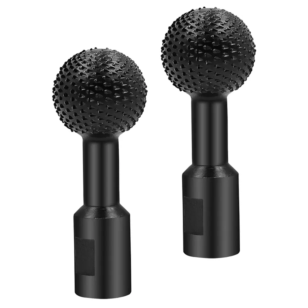 

2pcs Spherical 10mm Angle Set For Metal Attachments Wood Carving Sphere Rotary Burr Bit Rotary Burr Metal Projects