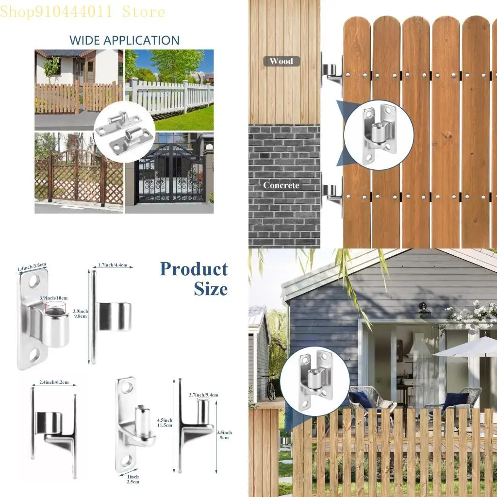 

28GF Wall Mount Farm Gate Hinges Heavy Type Outdoor Stainless Steel Barn Hinges