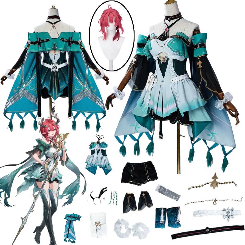 

Game Wuthering Waves Ciaccona Cosplay Costume Ciaccona Costume Wig Shoes Anime Game Halloween Costume Women Costume and Wig