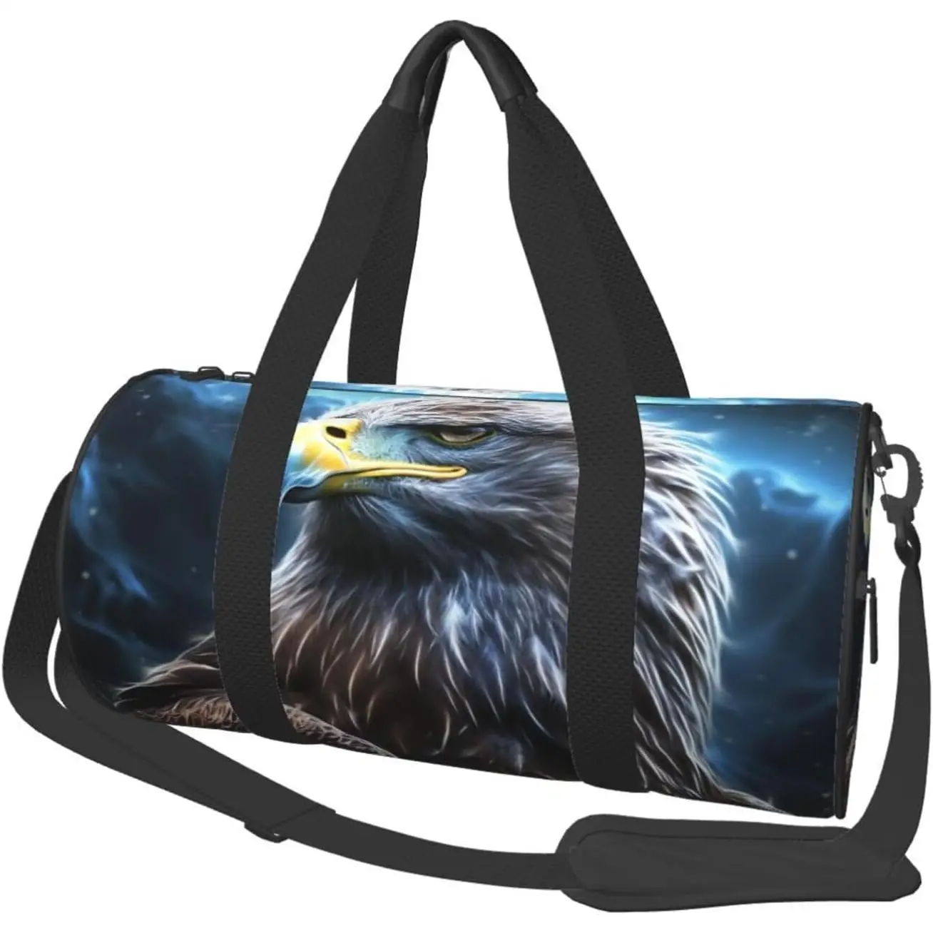 Night Sky Eagle Travel Duffle Bag Carry On Weekender Overnight Bag Sport Gym Bag for Women Men Foldable Travel Duffle