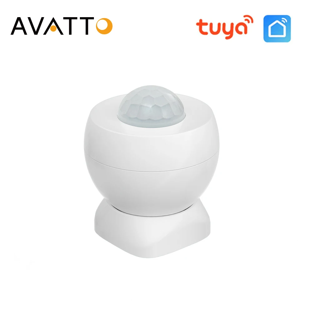 AVATTO Tuya ZigBee PIR Motion Sensor Mini IR Human Body Presence Detector Smart Home Security Protection Alarm System Smart Life