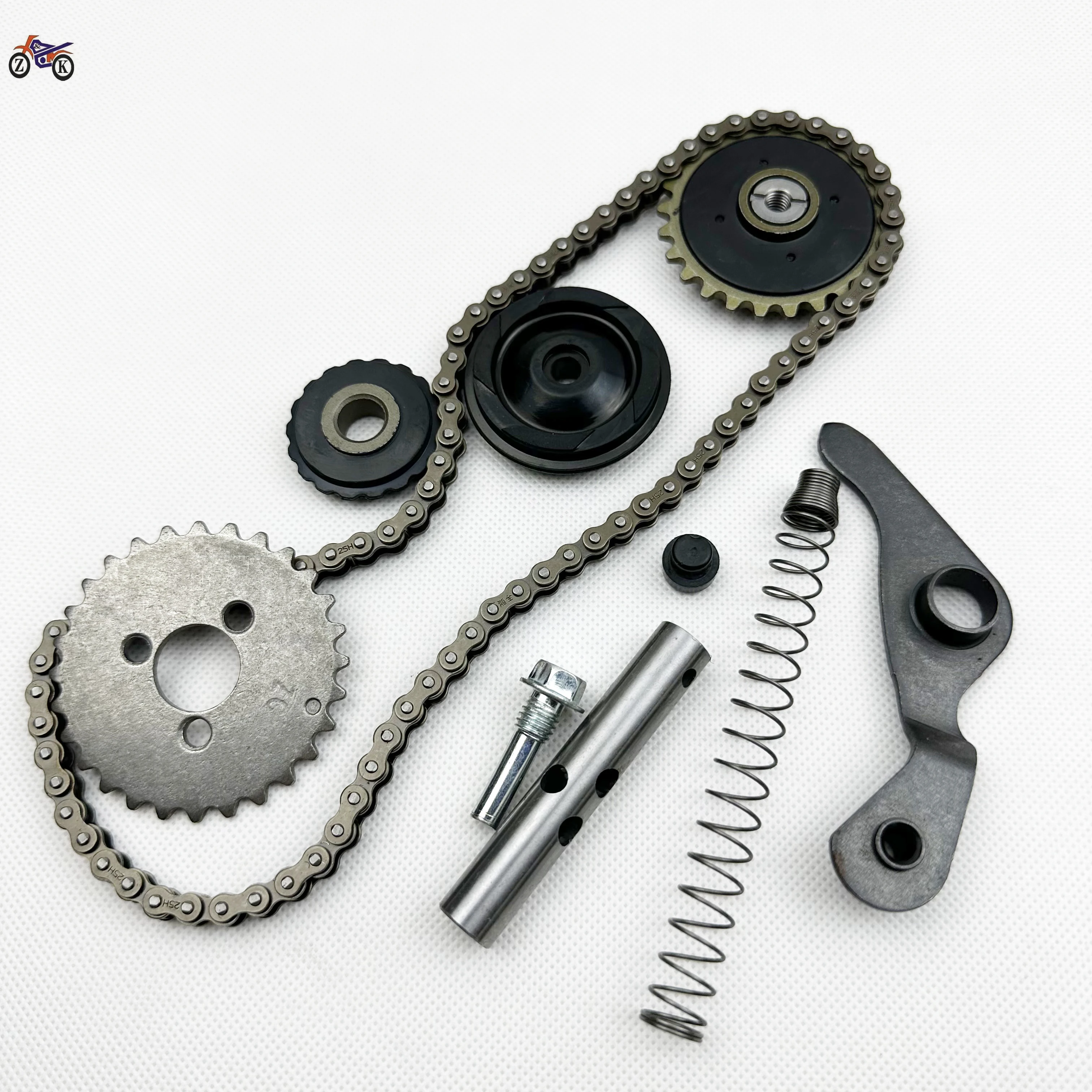 Motorcycle accessories Jialing 70 curved beam 100/110 engine small chain three-piece wheel tightening assembly repair kit/70110