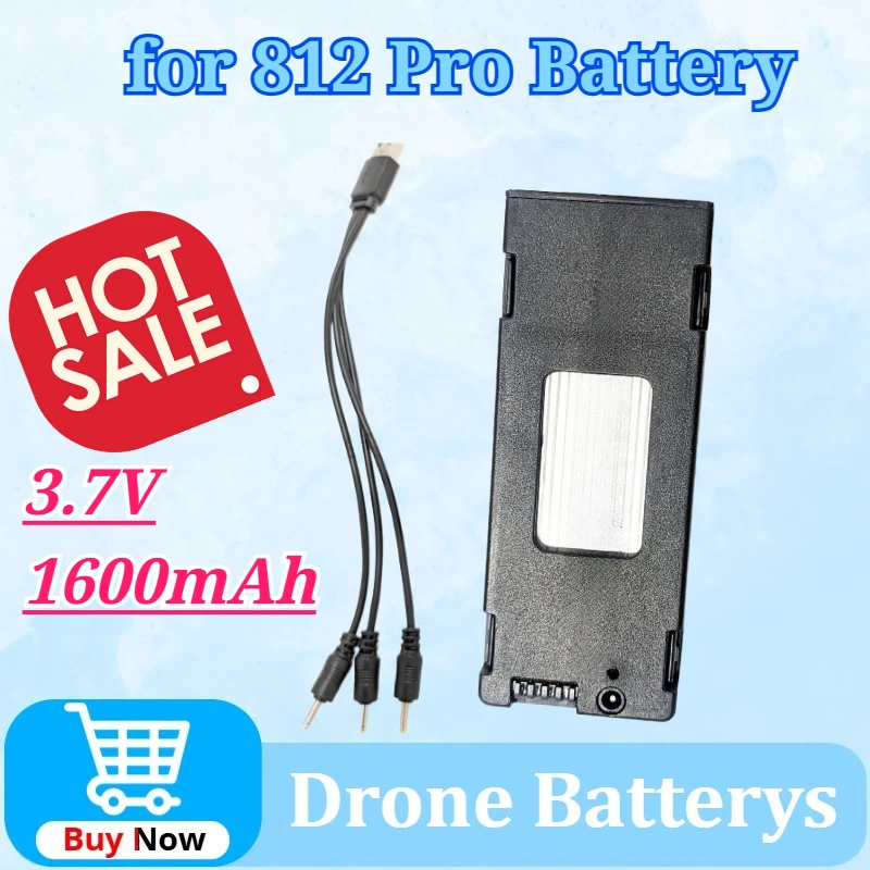 

3.7V 1600mAh for 812 Pro Large Full-Cover Brushless RC Battery Charger Parts Premium Quality Safe Charging Cable Accessories