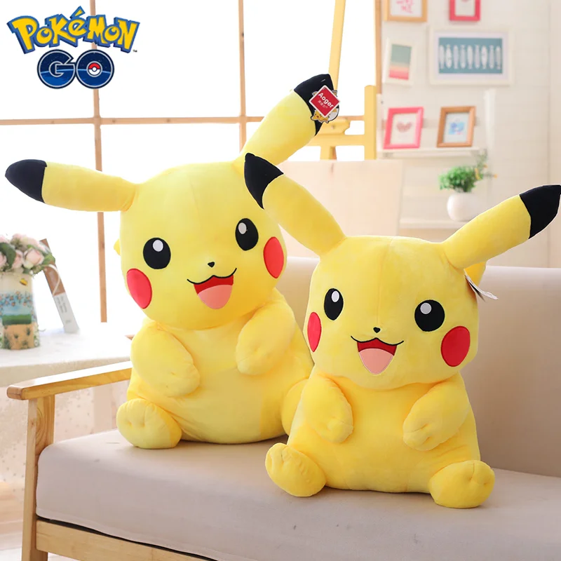 

25-55cm Original Pokemon Pikachu Plush Toy Cartoon Anime Pikachu Doll Soft Stuffed Pikachu Animal Pillow Birthday Gifts for Kids