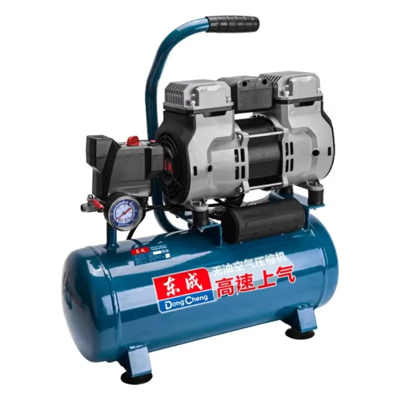 Dongcheng High Quality Portable Piston Air Compressor 15L Oil-Free 2850RPM Air Pump for Woodwork Nailing Auto Repair