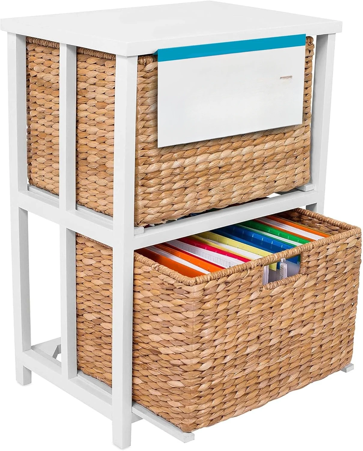 Seagrass 2 Tier File    Cabinet - Vertical Storage Furniture