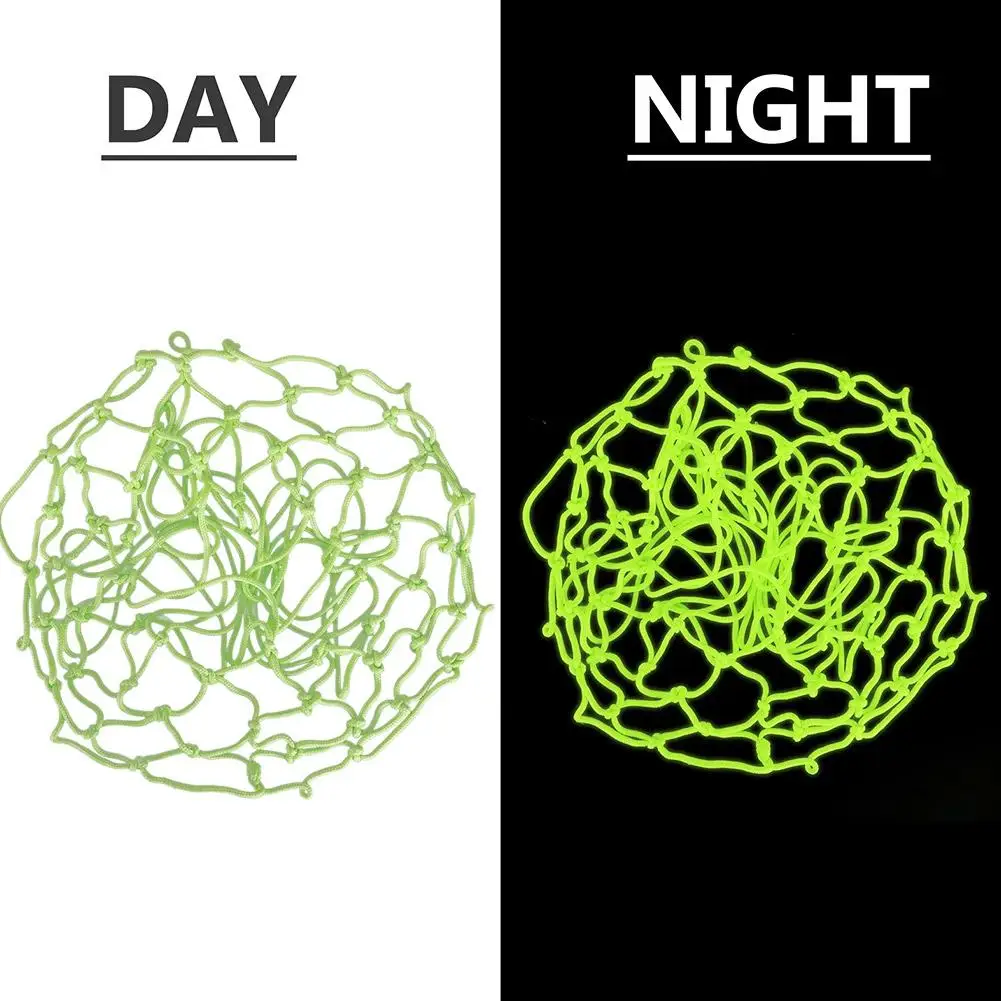 Jaring Basket Bercahaya Standar 50CM Jaring Basket Neon Hijau Jaring Bingkai Basket Anak-anak Bercahaya Mandiri