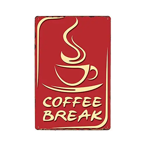 

8x12 Inch Retro Metal Coffee Theme Metal Tin Signs Cafe Shop Plaque Vintage Bar Pub Wall Decorative Poster Home Decor aasd-11