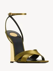 Summer New Wedge Heel Pointed High-heeled Sandals for Weddings, Fashion Shows, Parties, Women's 34-44 Large Sandals
