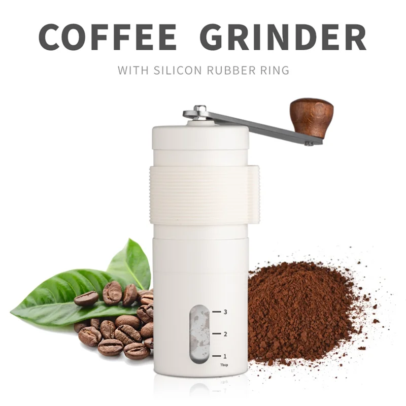 IALJ-Adjustable Manual Coffee Grinder - Portable Stainless Steel Hand Grinder With Internal Settings, Ideal For Home Gift