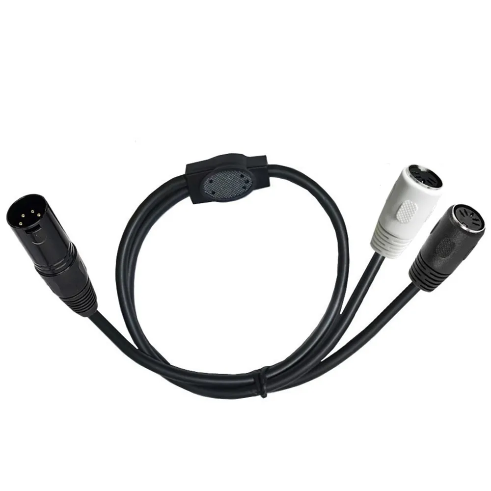 كابل محول DIN to XLR الفاصل Y ، كابل ذكر بمعيار دين 5 دبابيس إلى كابل XLR ذكر 4 دبابيس ، 0.5 متر