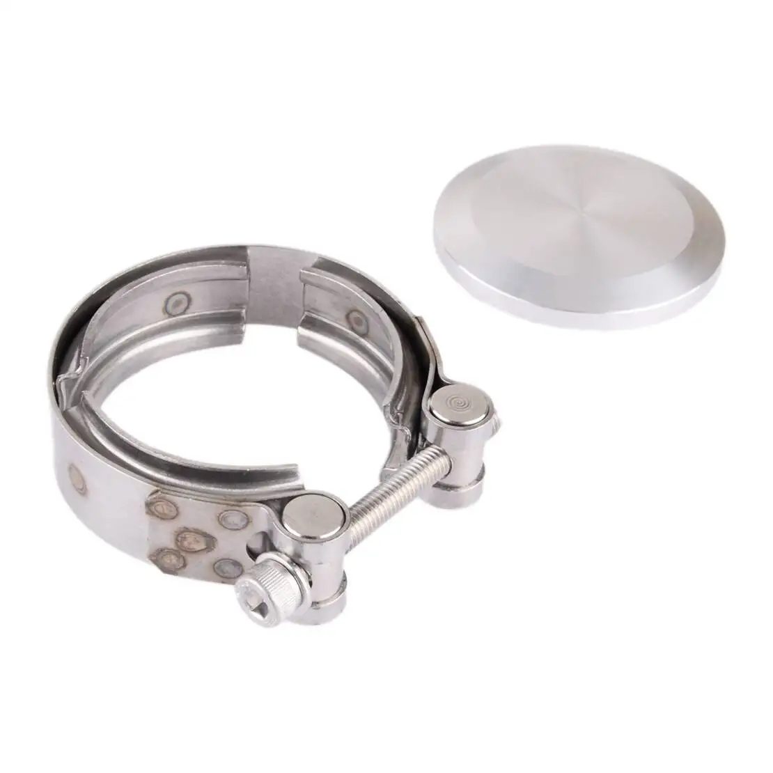 50mm BOV Block Off Valve Plate Cap Flange Adapter Plug Blanking Pipe Tube Clamp