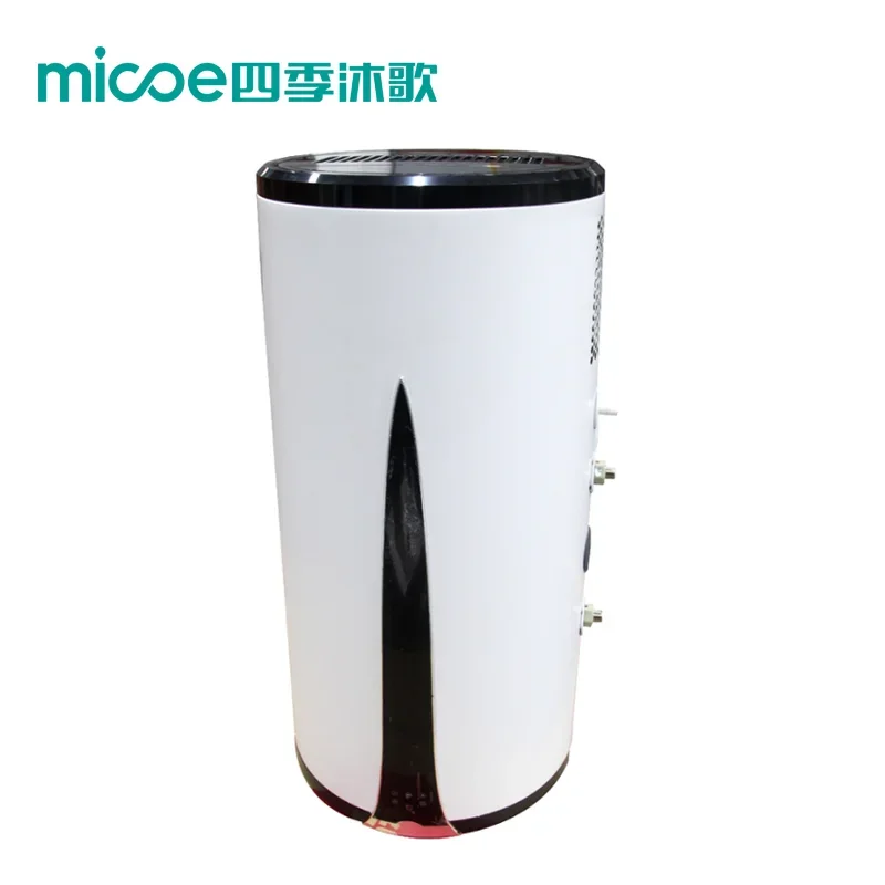 MICOE Electric Air Source Domestic Hot Water Heater Heat Pump Wall Mounted Vertical Type 0.8mpa 100L Plastic Storage R134A 600W