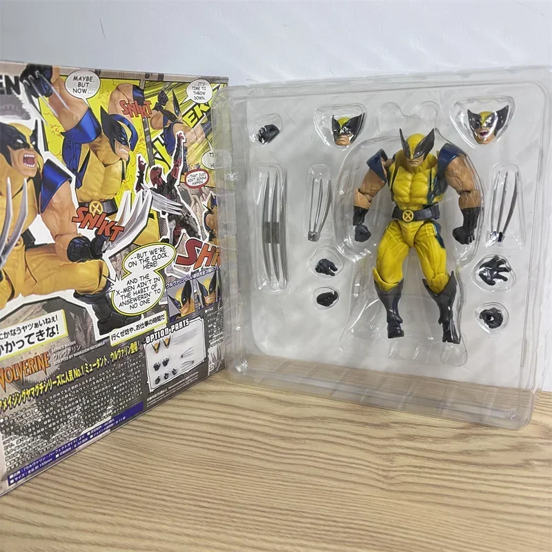 Revoltech YAMAGUCHI Wolverine Action Figure X-Men Logan Joint Movable Desktop Model Toys Ornaments Room Decor Collection Present