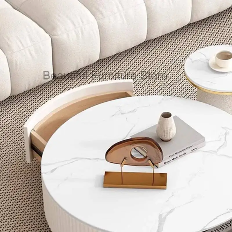 

Console Round Center Coffee Table Dressers Side Nordic Partitions Table Dressing Mesas De Centro Para Sala Theater Furniture