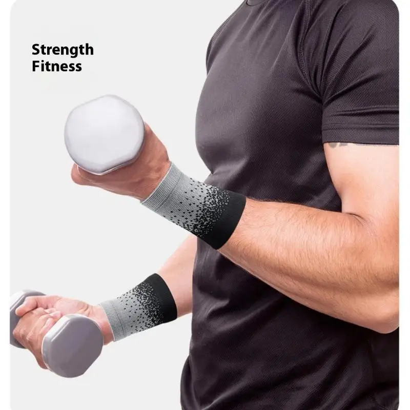 2pc Waistband High Elastic Compression Tennis Wrist Support Brace For Fitness Gym Running Basketball Wrist Wraps Wrist Protecto