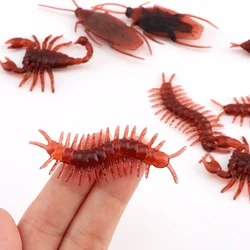10pcs 장난 가짜 바퀴벌레 현실적인 플라스틱 버그 재미 있은 트릭 농담 장난감 참신 바퀴벌레 할로윈 파티 장식 소품