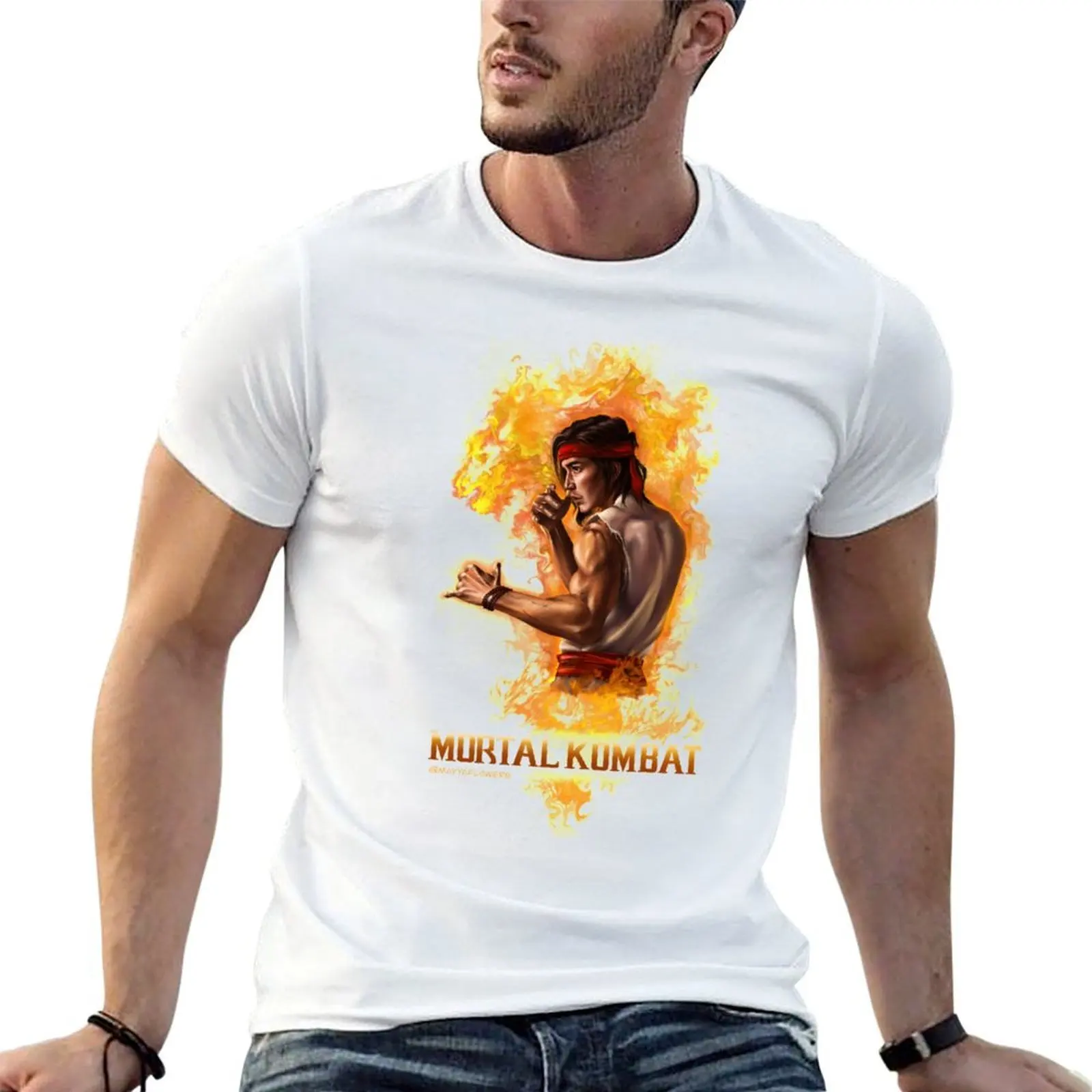 

Liu Kang Mortal Kombat T-Shirt t shirts for man slim fit t shirts for man cotton T-Shirt