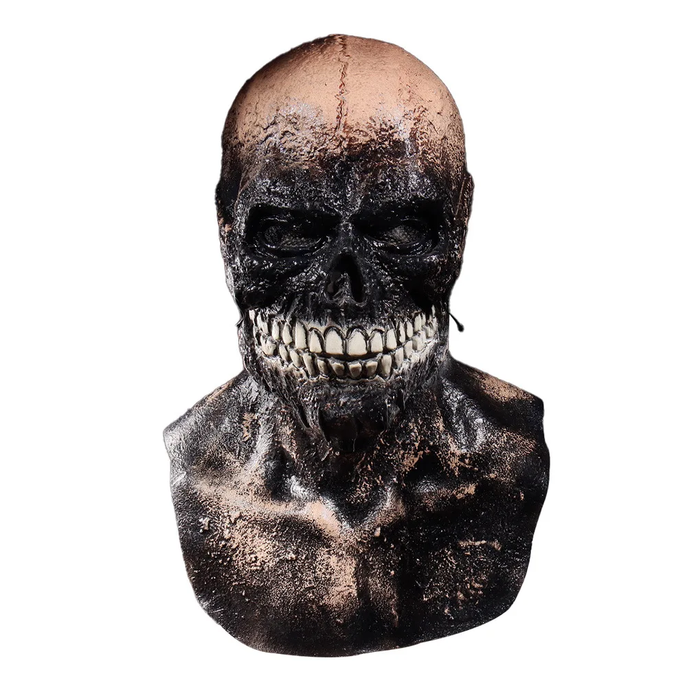 Halloween-Totenkopfmaske, Gruselige Biochemische Maske, Latex-Skelettmaske, Gruselige Masken für Erwachsene Kostümparty – Detail 9