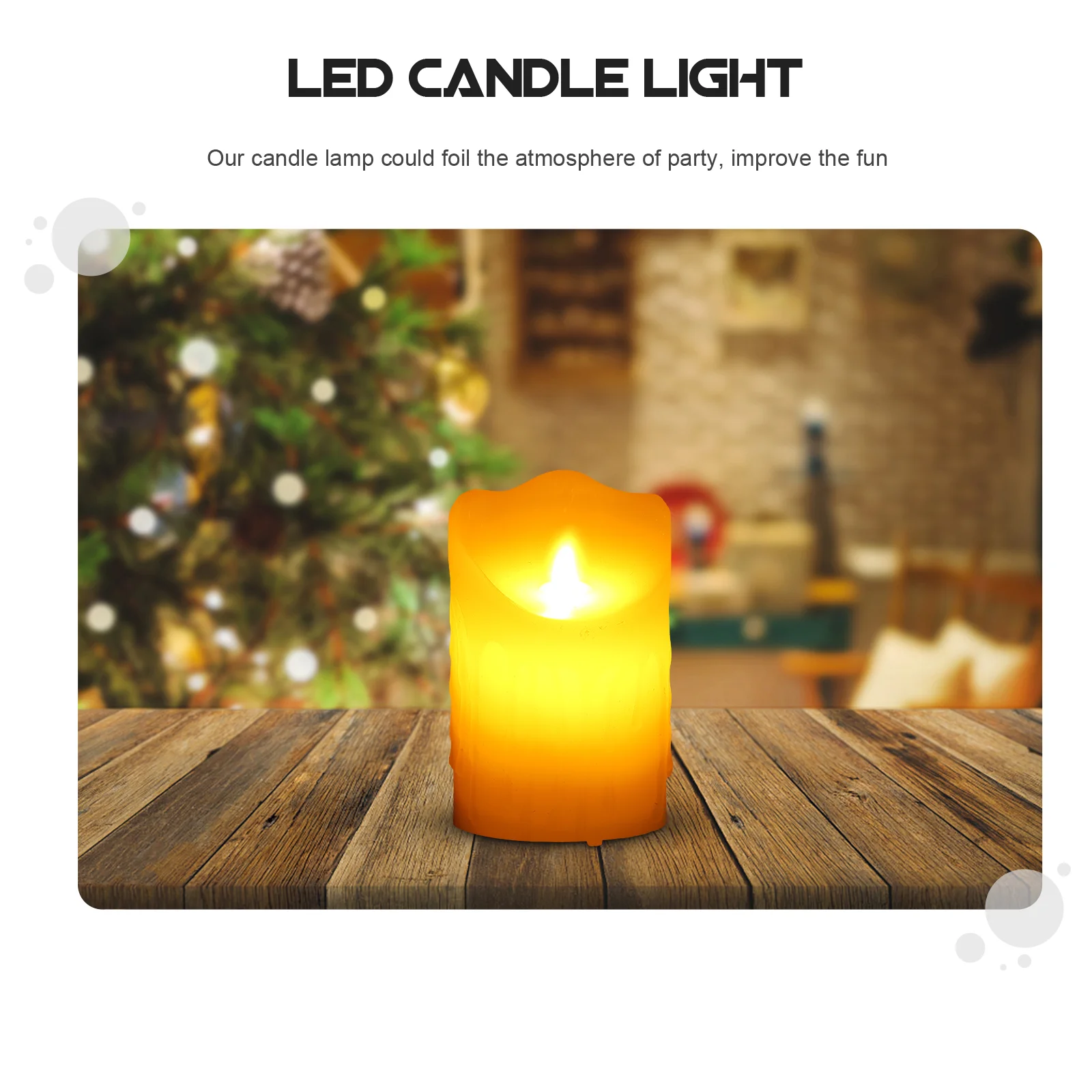 Decor Lamp Remote Control Tear Electric LED Shape Light Dimming Atmosphere Party