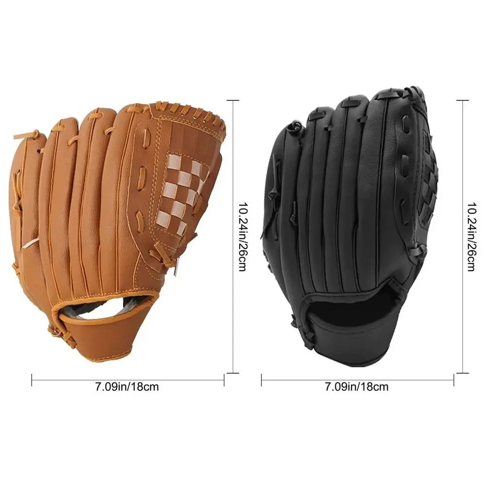 1Pcs Outdoor Sport Baseball Glove Baseball Training Practice Equipment Batting Gloves 10.5inch PU Leather view 6
