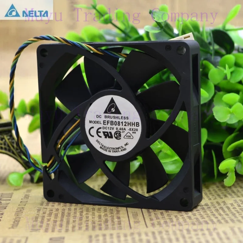 10pcs 80mm PWM Fan for Delta EFB0812HHB 8CM 80*80*15MM 8015 12V 0.4A Heatsink Cpu Computer Cooler