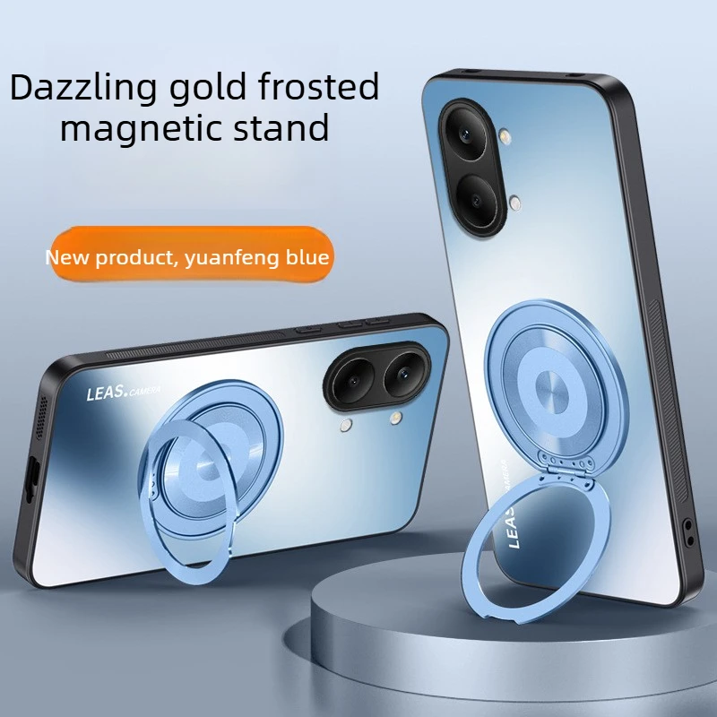 Luxury AG Matte Backplane Case For POCO X8 Pro Max X7 F8 Ultra F7 M8 Redmi Note 15 Pro Plus Rotable Kickstand Shockproof Cover